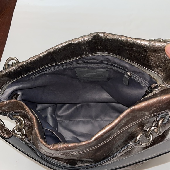 Coach Brooke pewter shoulder bag - Picture 3 of 6